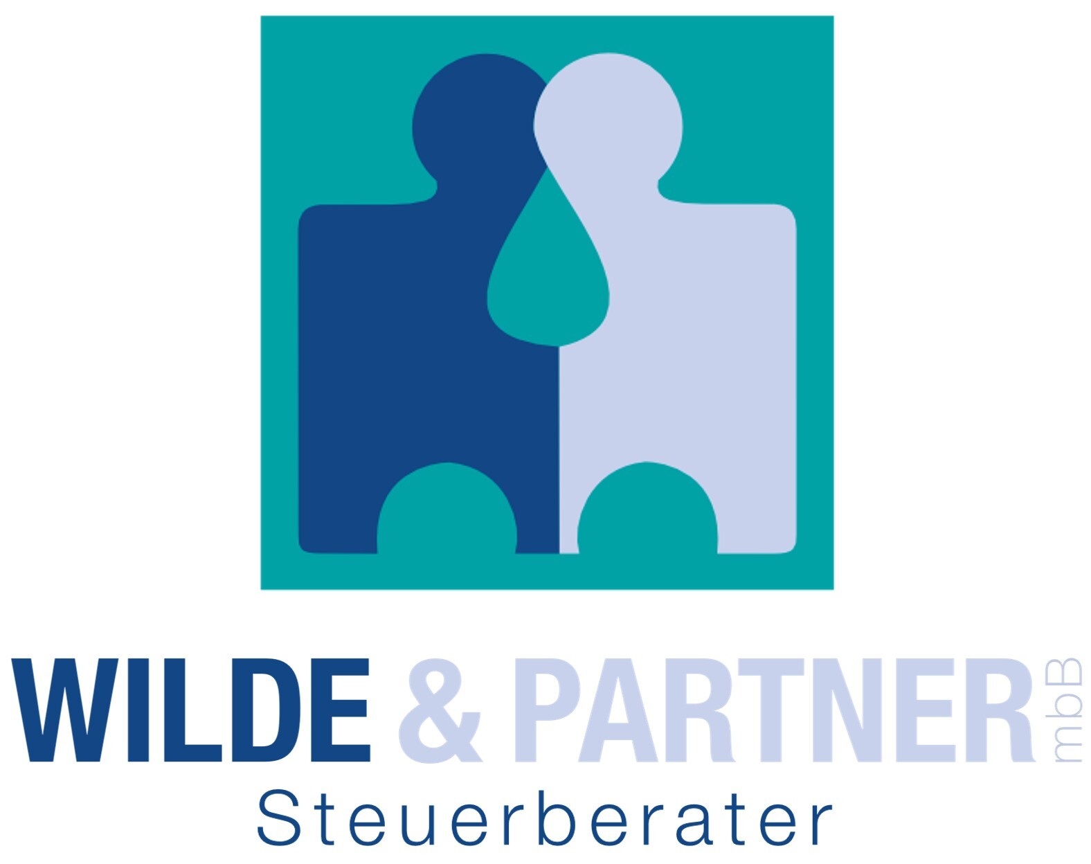 W&P Wortbildmarke untereinander transparent für hellen Hintergrund